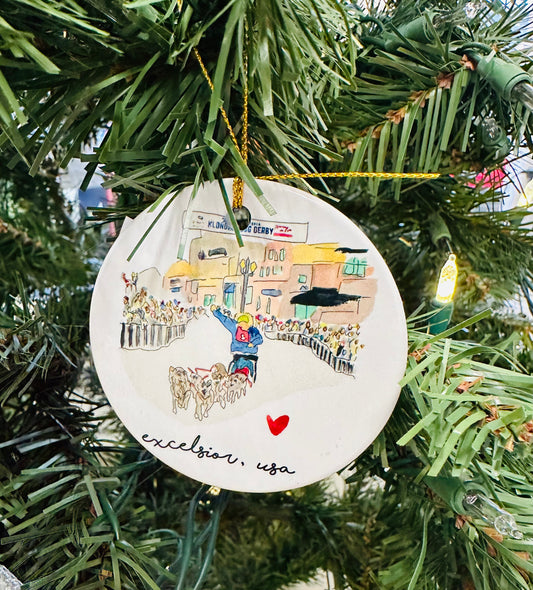 Klondike Derby Ornament by 213 Water