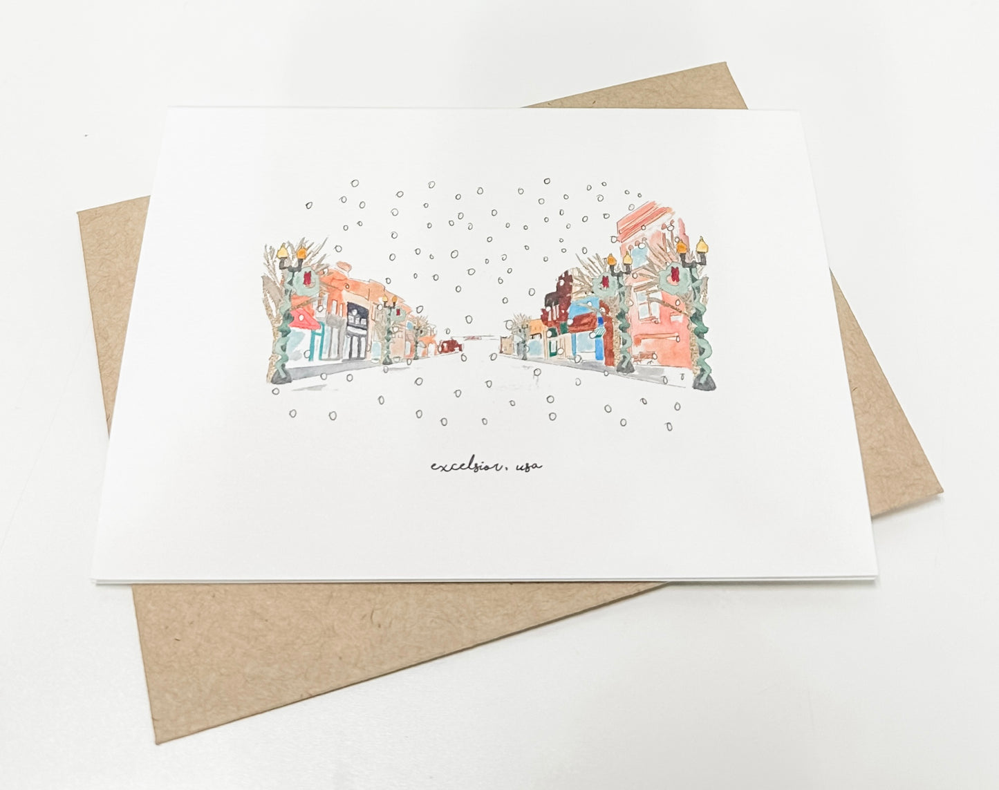 Winter in Excelsior Notecard by 213 Water