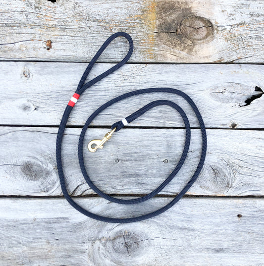 Navy/Red Dog Leash