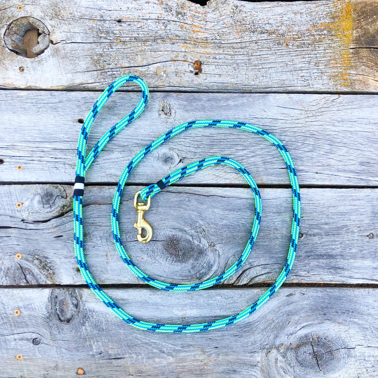 Multi Green/Navy Dog Leash