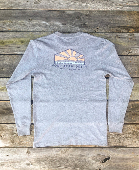 Sunset Long Sleeve - Heather Grey