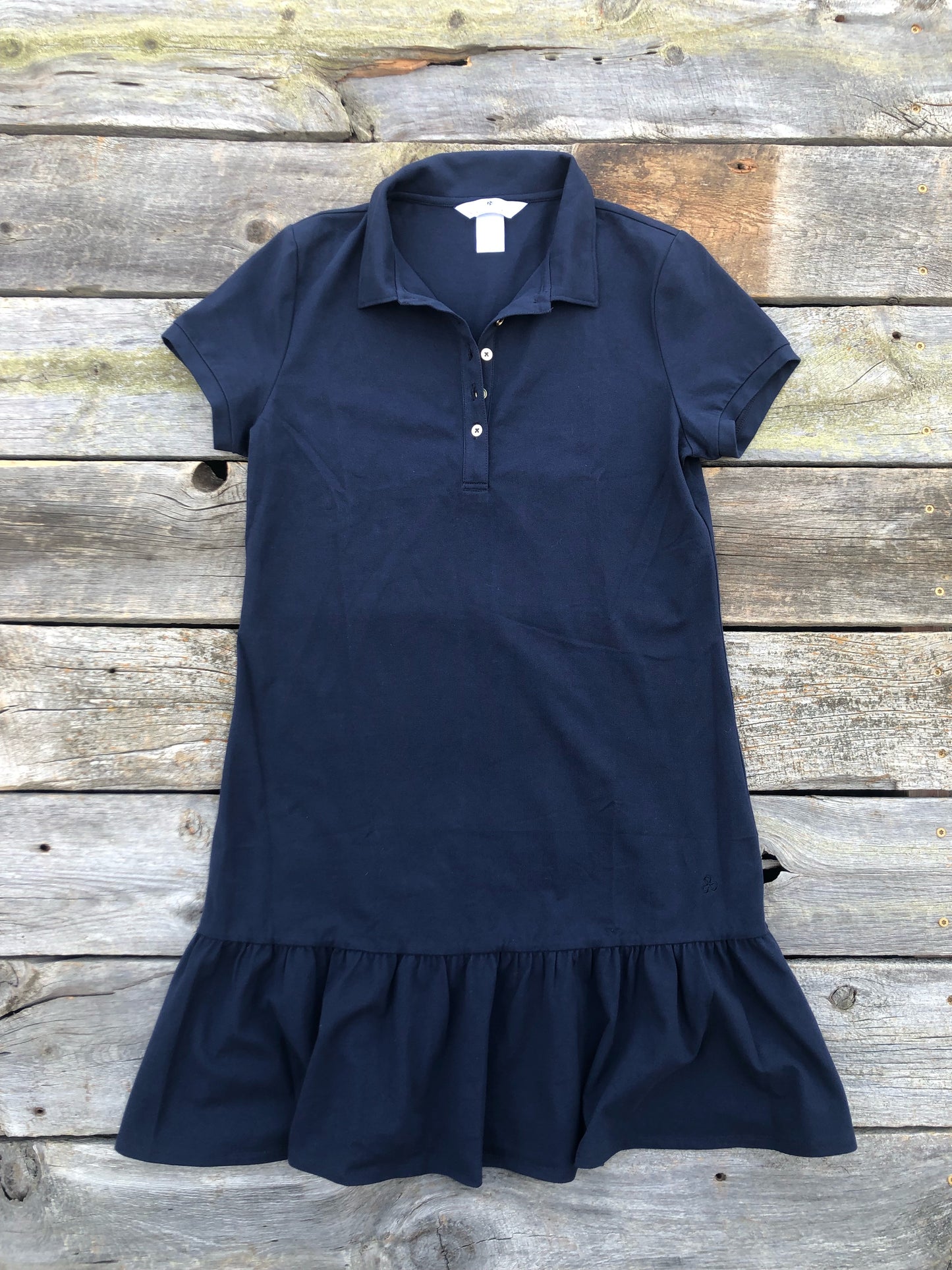 Ruffle Dress - Navy