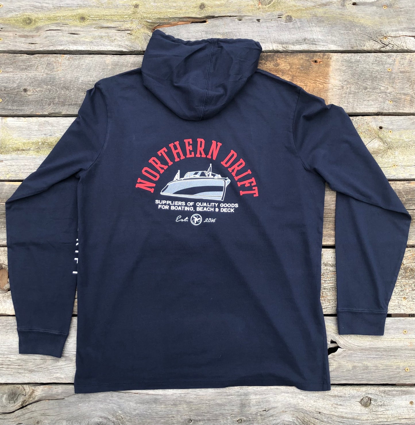 Long Sleeve Hooded Tee - New Navy