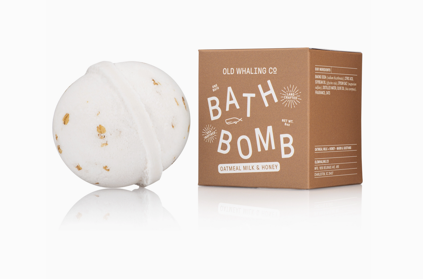 Oatmeal Milk & Honey Bath Bomb by Old Whaling Co.