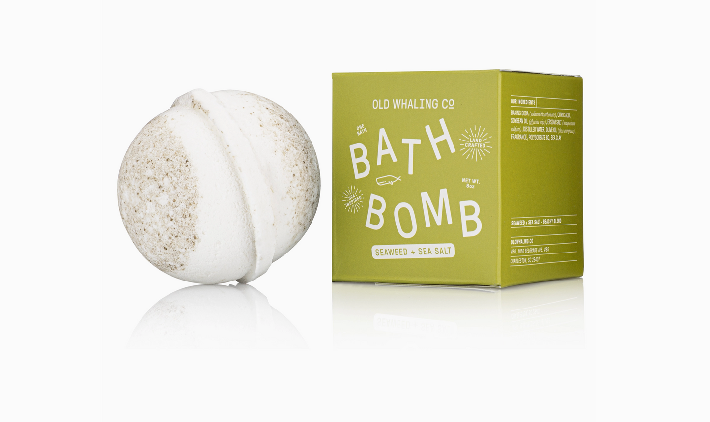 Seaweed & Sea Salt Bath Bomb by Old Whaling Co.