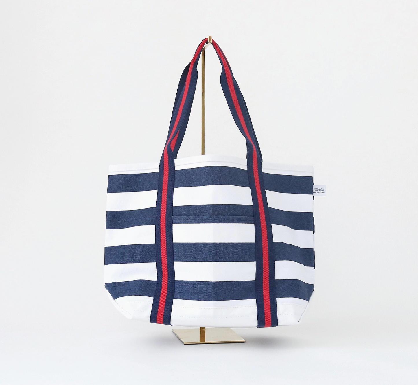 Navy/White Striped  Boat Tote by Line & Cleat