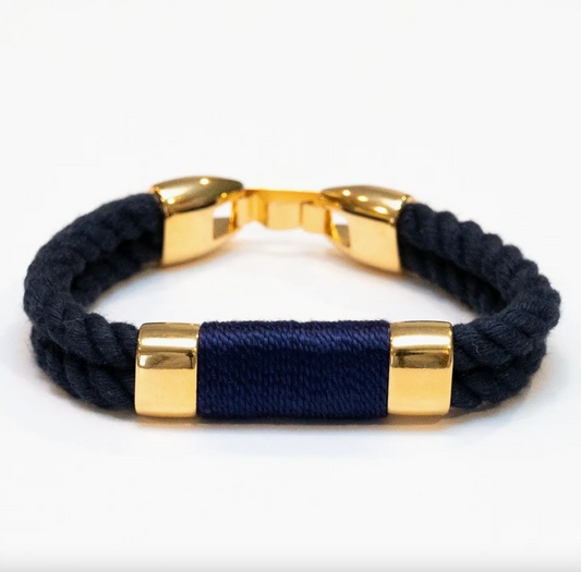 Navy Tremont Bracelet by Allison Cole