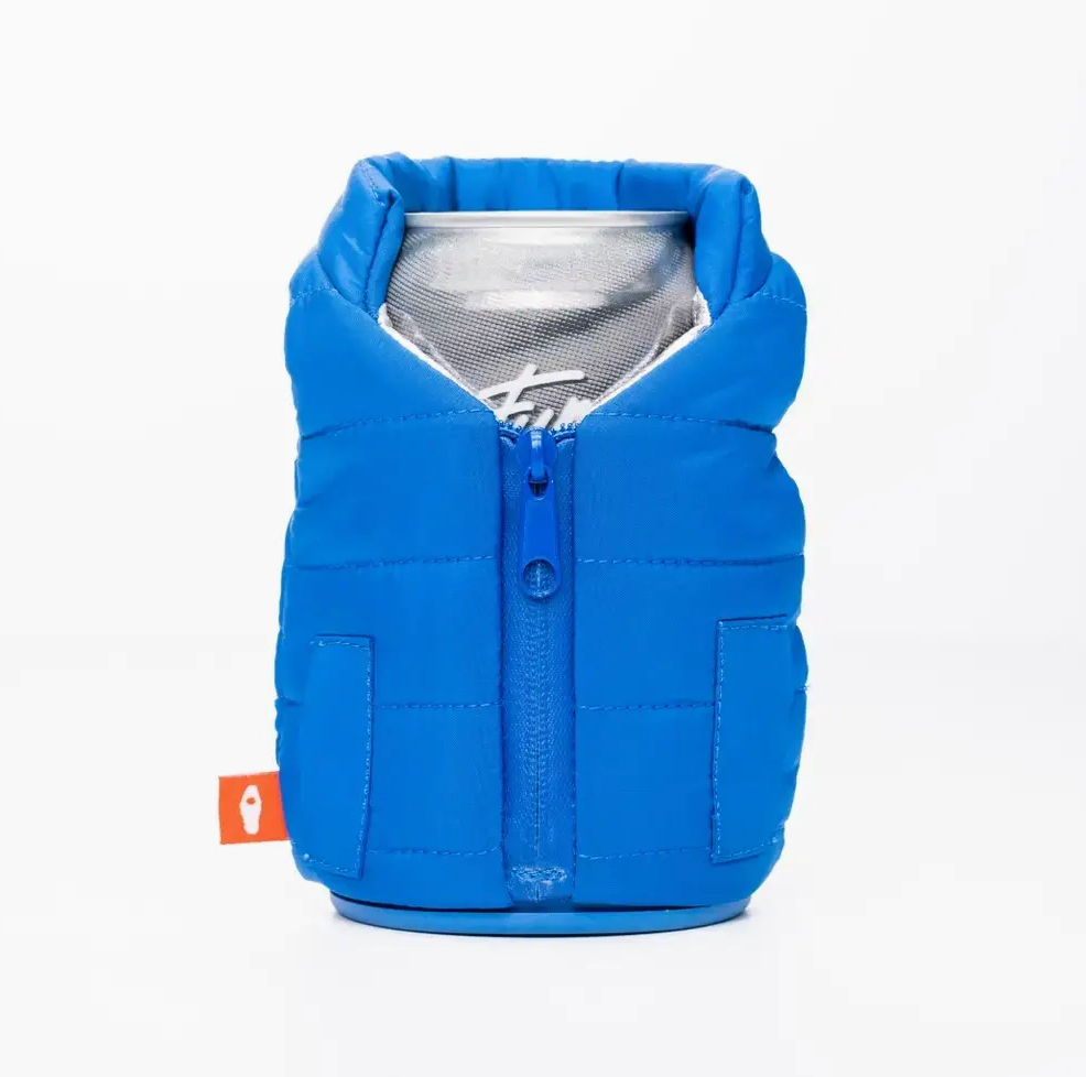 The Varsity Blue Puffy Vest by Puffin Drinkwear